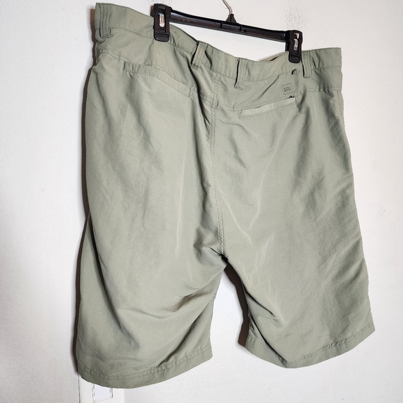REI green nylon shorts. Men's size 42. 10" inseam - Picture 10 of 15